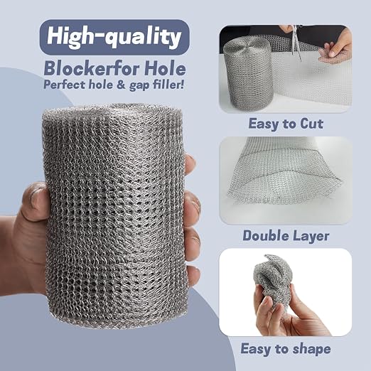 5" X 50 ft 304 Stainless Steel Mesh, Wire Mesh - Image 4