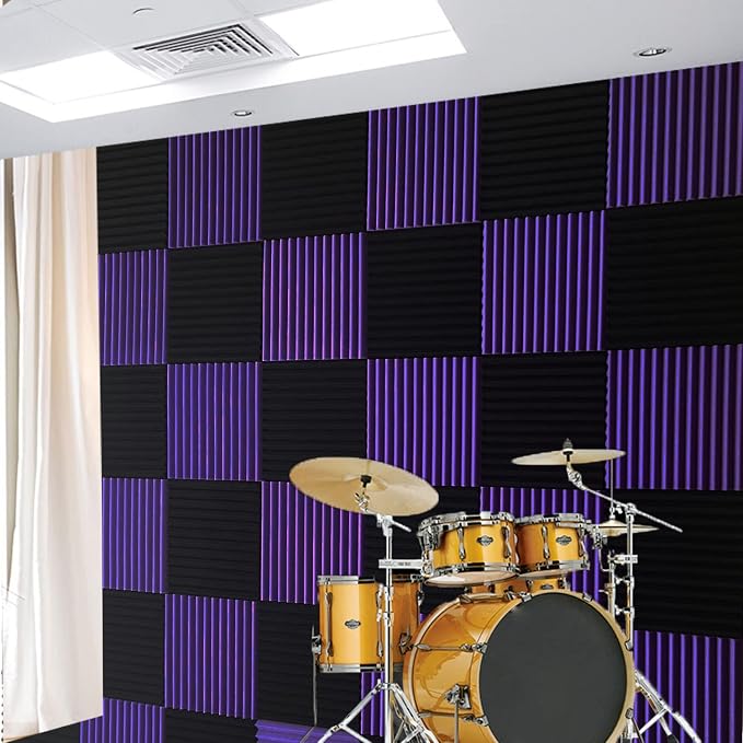 96 Pack Allxinlog Absorb the echo Acoustic Foam Panel Wedge Studio - Image 3