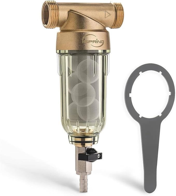 iSpring WSP-200SL Reusable Whole House Spin Down Sediment Water Filter by iSpring