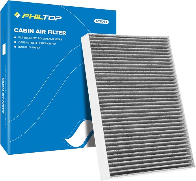 PHILTOP HEPA Cabin Air Filter w/Activated Carbon, Compatible by PHILTOP