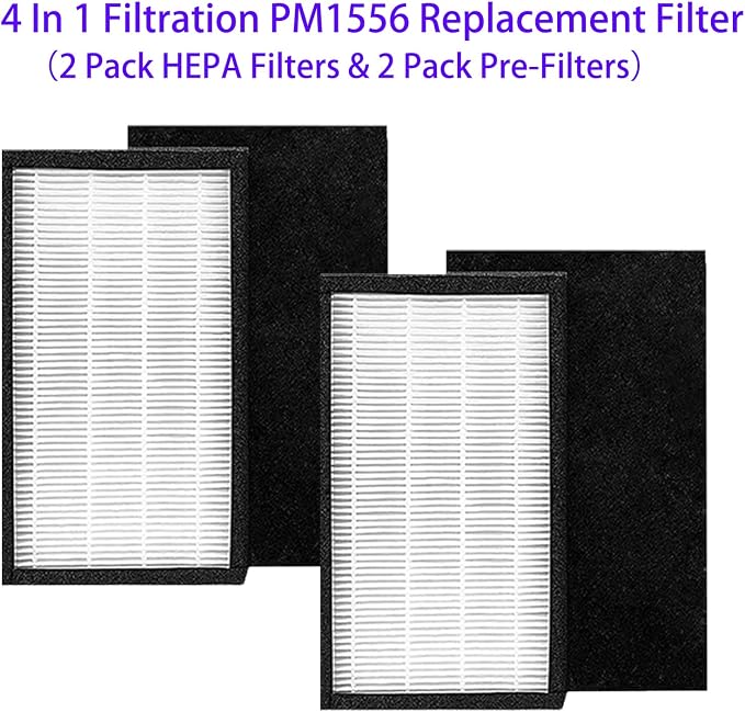 PM1556 Replacement Filter Fit for COLZER PM1556, 4-In-1 Composite Filters - Image 3