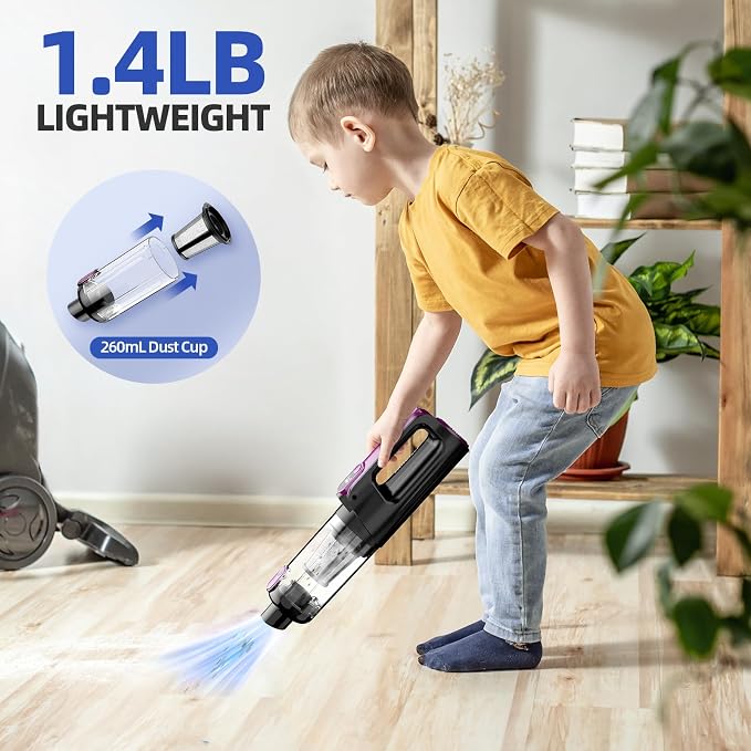 Cordless Handheld Vacuum Cleaner, 18000Pa 2 in 1 Car Vacuum Cleaner&Air Duster - Image 7
