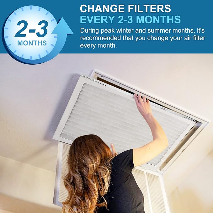 LotFancy 20x20x1 Air Filter MERV 11 4-Pack, Electrostatic Pleated AC Furnace - Image 7