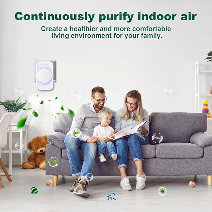 Air Ionizer for Home, Ionic Air Purifier Plug in - Image 7