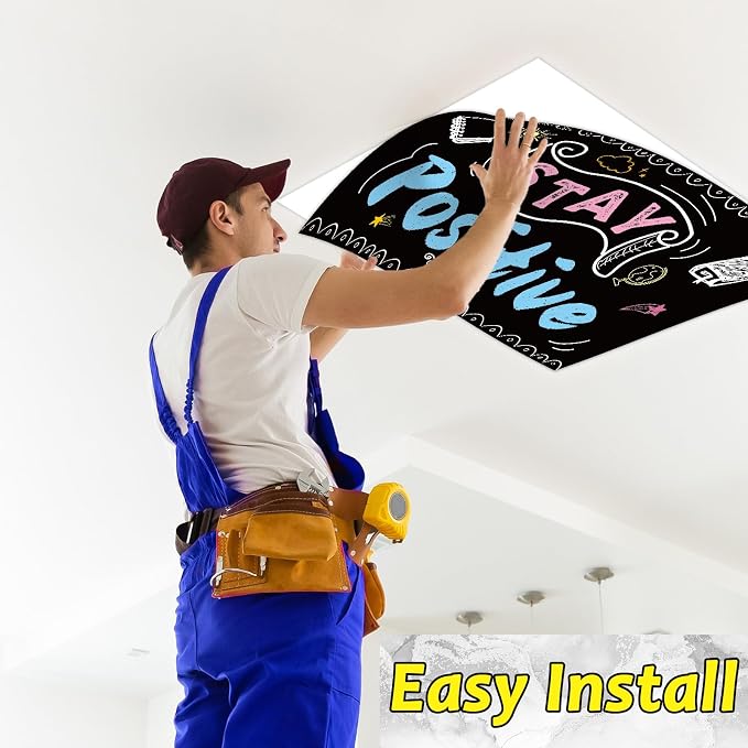 8Pcs Inspirational Fluorescent Light Covers - Image 6