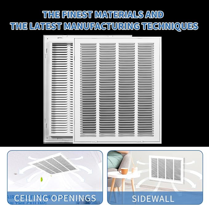 16x20 Return Air Grille, Return Air Vent Cover - Image 5