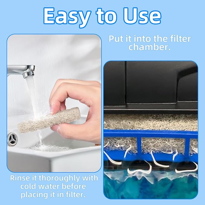 AQUANEAT 12-Pack Replacement Ammonia Reducer Pads Compatible - Image 4