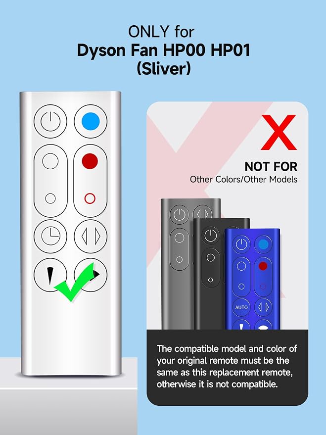 New Replace Remote Control for Dyson Pure Hot+Cool Fan Purifying Heater HP00 - Image 3