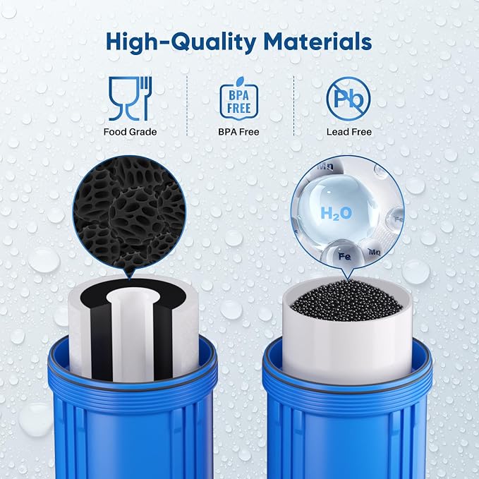 PUREPLUS 5 Micron 4.5"x 10" Whole House Water Filter Combo Kit - Image 5