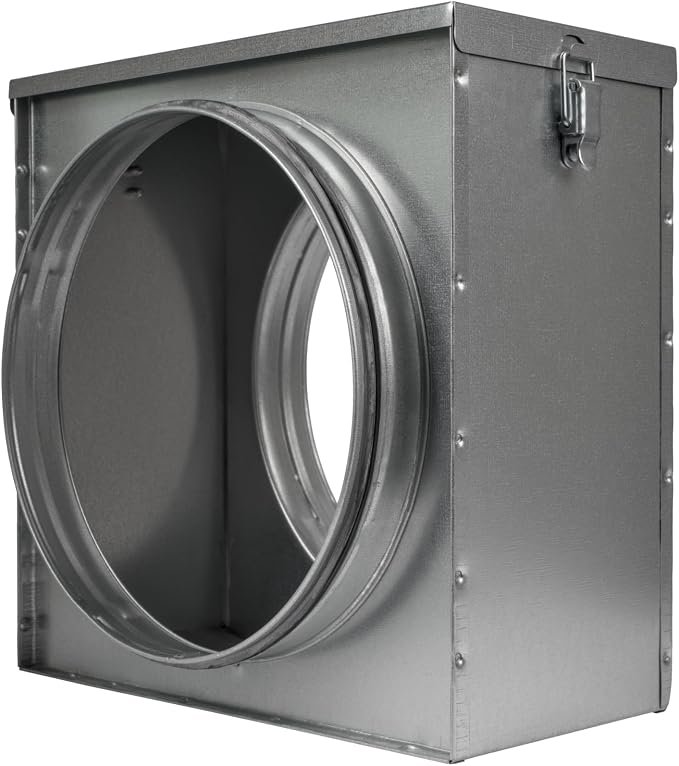 Repa Market 10" Duct Air Filter Box – Galvanized Steel Inline Dryer Filter by RepaMarket