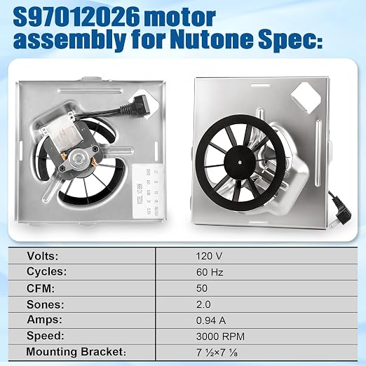 Upgraded 696N-R02 B Unit 50CFM S97012026 Fan Motor Assembly - Image 5