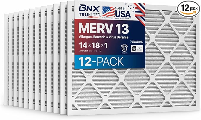 BNX TruFilter 14x18x1 Air Filter MERV 13 by BNX