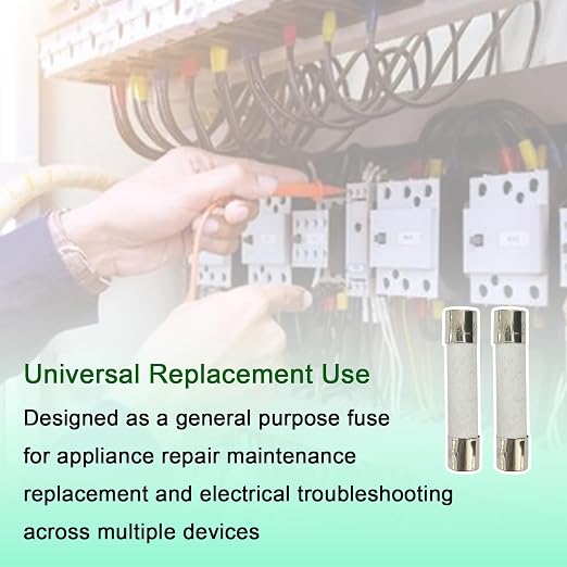5-Pack 6×30mm 250V 10A Fast-Blow Ceramic Fuses, 35A Interrupting Rating - Image 3
