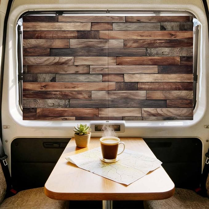 Western Barn Door Magnetic Double Layer Car Window Shades, Side Window Curtains - Image 9