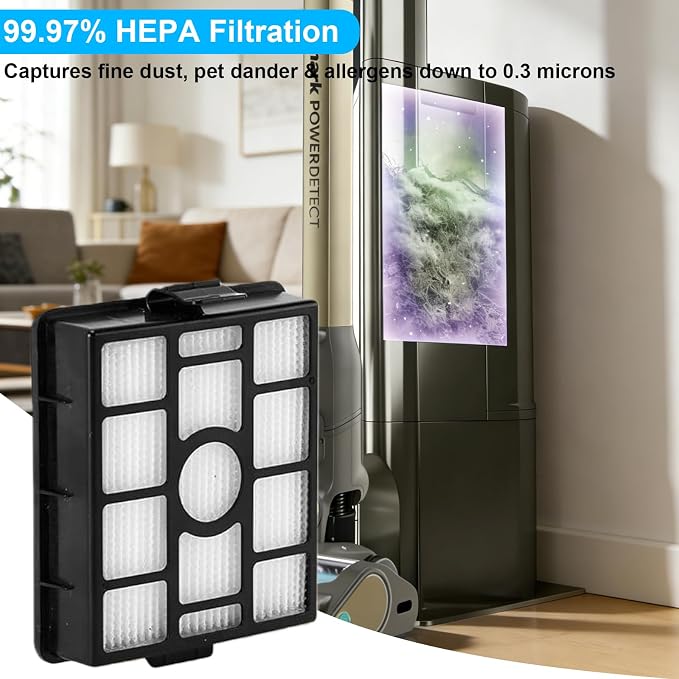 Filter for Shark IP3251 IP3253 IP3225 PowerDetect Clean & Empty Vacuum - Image 5