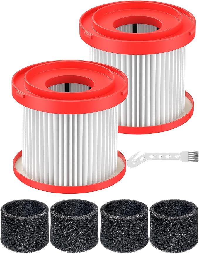 2 Pack 49-90-1900 Wet Dry Vacuum HEPA Filter Replacement Compatible by Cabiclean
