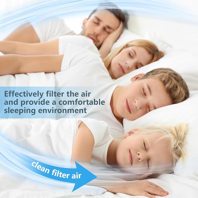 Buryeah 2 Rolls of 120 Inch Air Vent Filters Blue and White, DIY Size Filter - Image 6