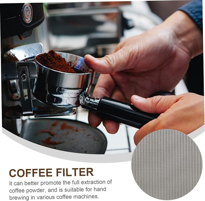 Lurrose Coffee Filter Screen Stainless Steel Espresso Coffee Filter - Image 9