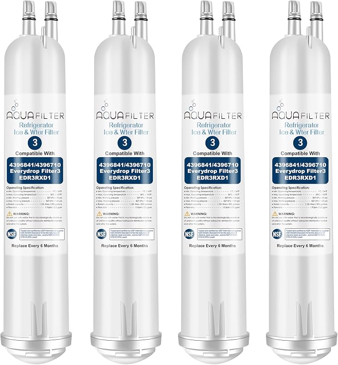FILTER3 4396841 Refrigerator Water Filter Replacement Compatible by MMFILTER