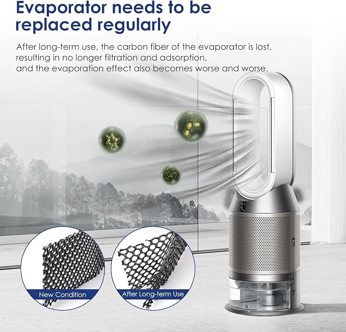 2 Pack Air Purifier Carbon Fiber Evaporator Filter Compatible - Image 4