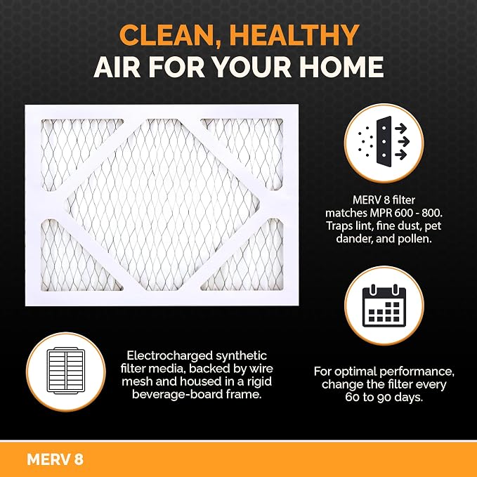 Tiger Tough 21x19x1 Air Filter MERV 8 MPR 600-800, High-Performance Pleated - Image 3