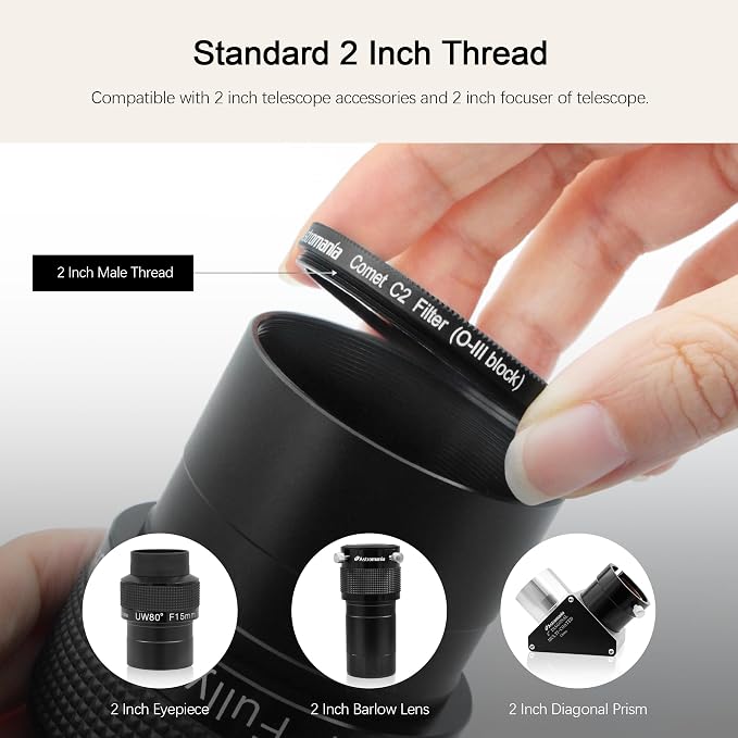 Astromania Telescope Filter 2 Inch Upgrated O-III Comet Filter Narrowband - Image 6