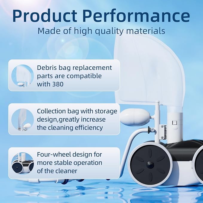 MAKHOON Upgrade Pool Pressure Side Sweeper – Professional Pool Cleaner - Image 3