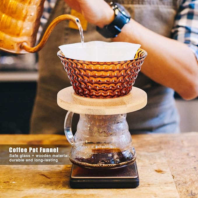 Glass Coffee Dripper, Pour Over Coffee Maker - Image 3
