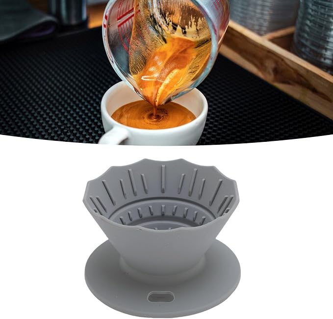 Pour Over Coffee Dripper Silicone Food Grade Portable Hand Brewed Coffee Filter - Image 2