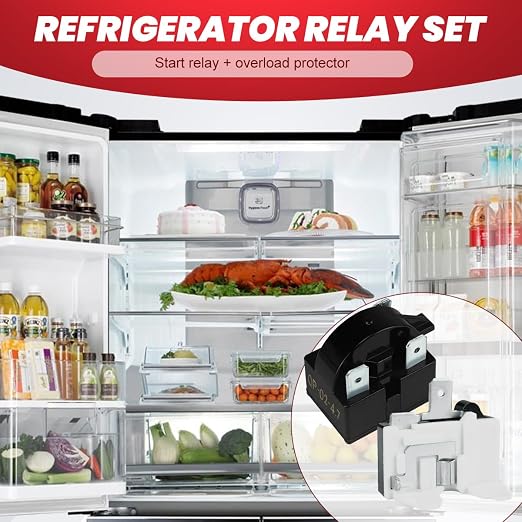 3-Pin PTC Relay and Overload Kit 2 Sets Refrigerator Starter/Start QP2-4R7 4.7 - Image 6