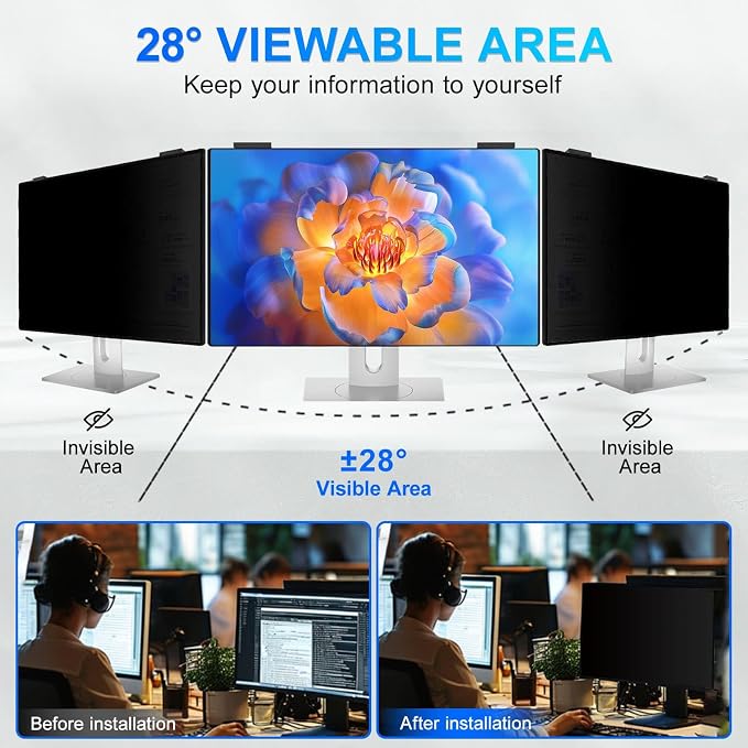 Magnetic 23.8 Inch Privacy Screen - Image 3