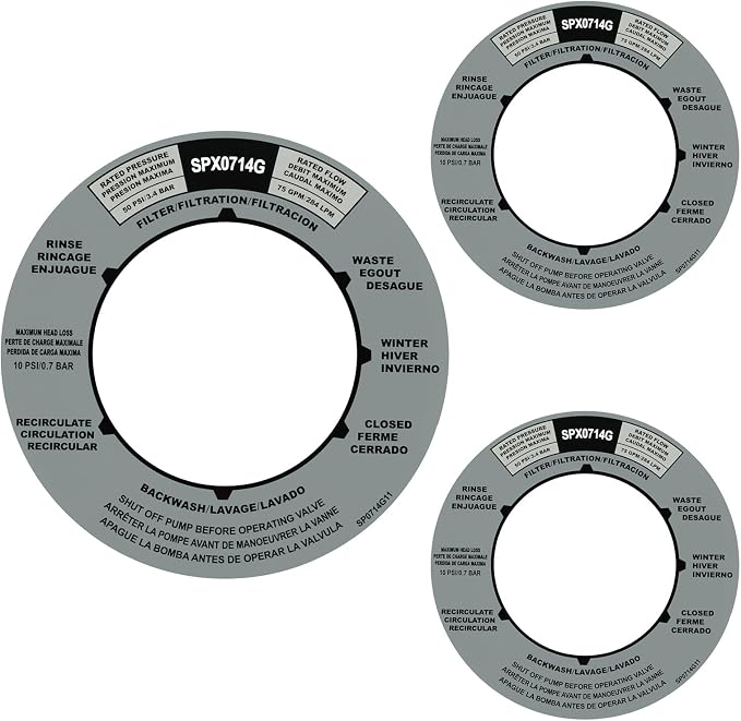 SPX0714G Pool Filter Label Sticker Replacement Hayward Sand Filter Sticker by RO6G