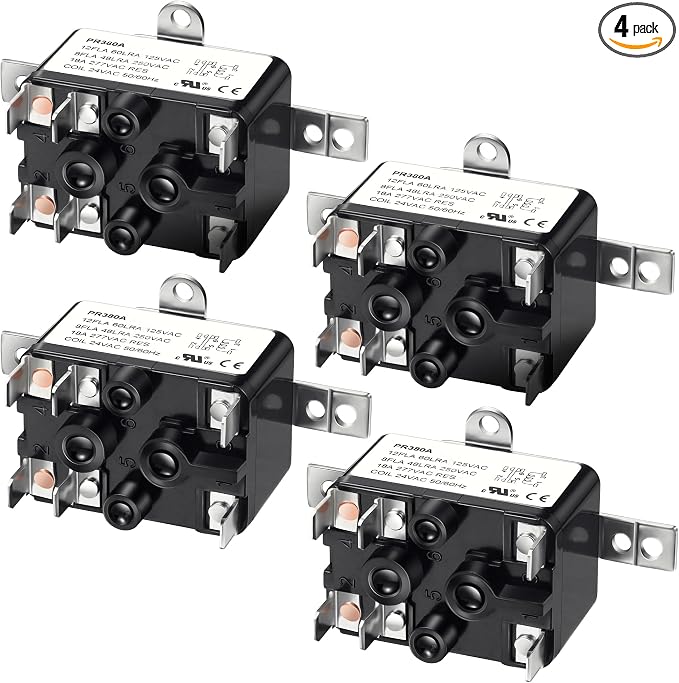 Dreyoo 4 Pack 24V Fan Relay, 90-380 Isolation Relay AC Switch SPST by Dreyoo