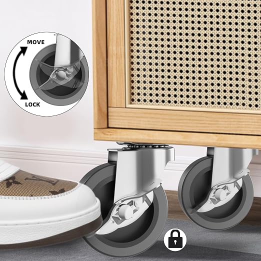3 Inch Caster Wheels, Casters Set of 4, Heavy Duty Caster - Image 5