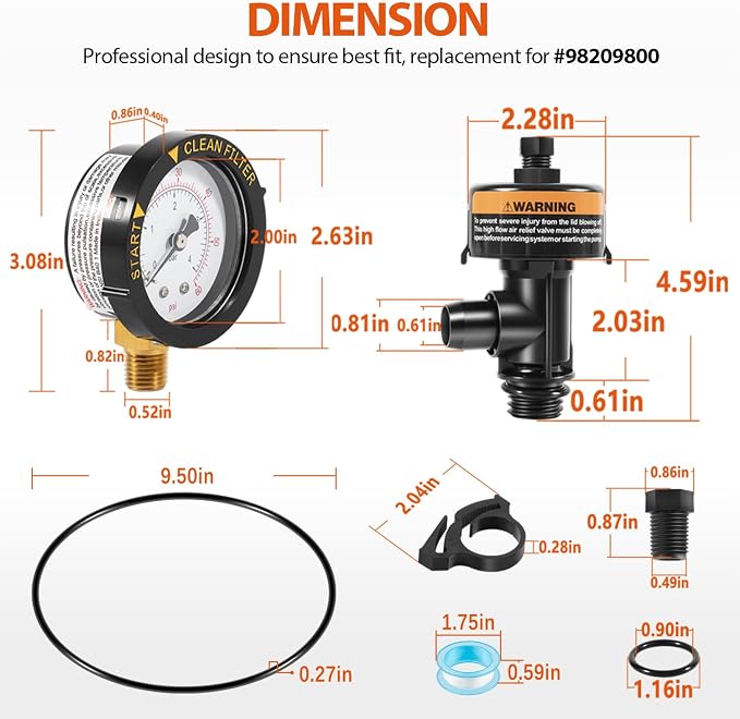 98209800 High Flow Manual Relief Valve/Air Relief Manual Valve Assembly - Image 5