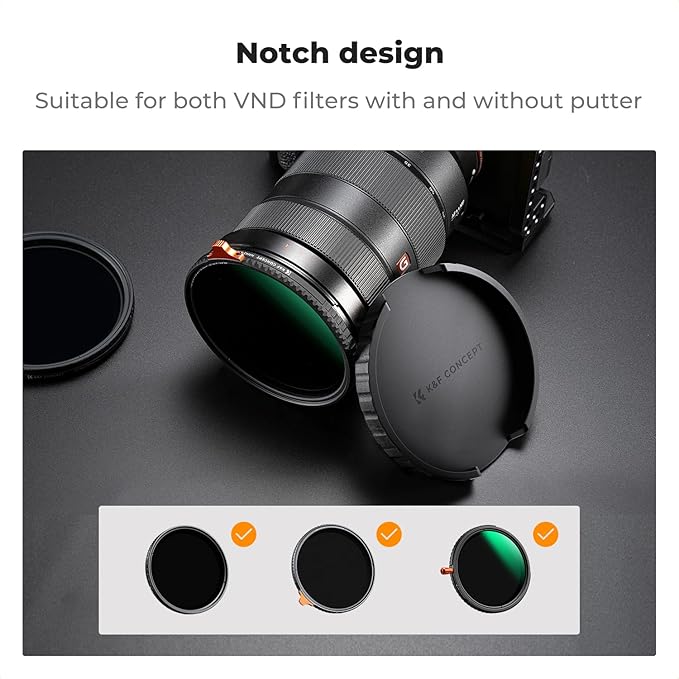 K&F CONCEPT 67mm Variable ND Lens Filter Cap TPU Filter Cap Only - Image 3