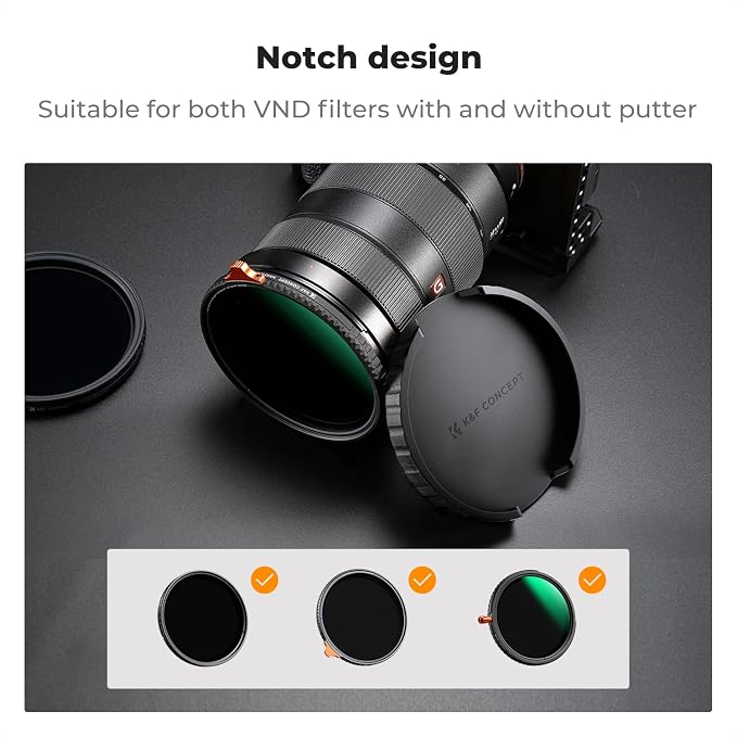 K&F Concept 67mm Variable ND Lens Filter Cap TPU Material Filter Cap Only - Image 3