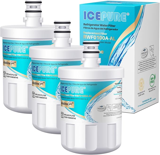 ICEPURE Alkaline 5231JA2002A Refrigerator Water Filter Replacement by ICEPURE