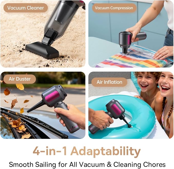 REWONDER Car Vacuum Cleaner High Power, 22000Pa Vacuum Cleaner & 110000RPM Air - Image 2