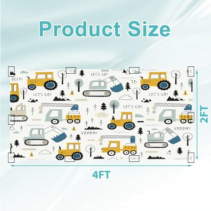 6 Pcs Fluorescent Light Covers for Ceiling Lights Colorful Construction Vehicle - Image 2