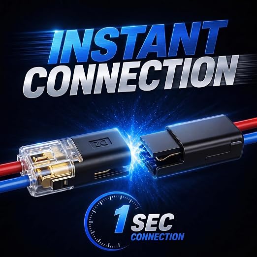 60 PCS Quick Connect Wire Connectors, No Wire Stripping - Image 3
