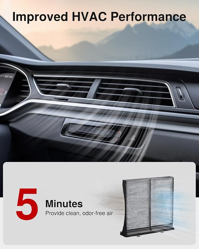 Puroma Cabin Air Filter with Activated Carbon, Replacement - Image 5