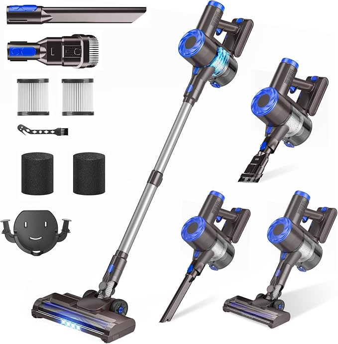 Cordless Vacuum Cleaner, Upgraded 40Kpa Stick Vacuum Cleaners by Unknown