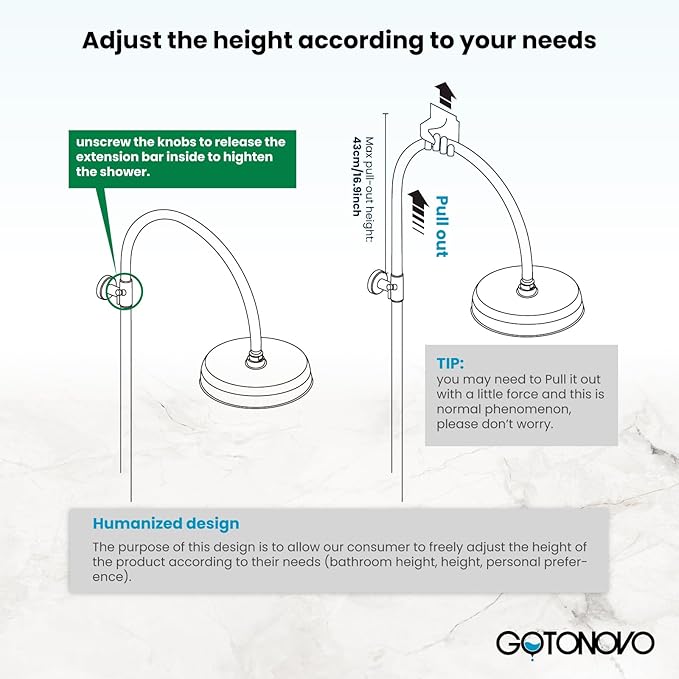 gotonovo Exposed Bathroom Shower System Classic Shower Kit 8 Inch Luxurious Rainfall Shower Head Handheld Spray Tub Filler Brass Pipe 3-Function Wall Mount Double Cross Knobs Polished Chrome