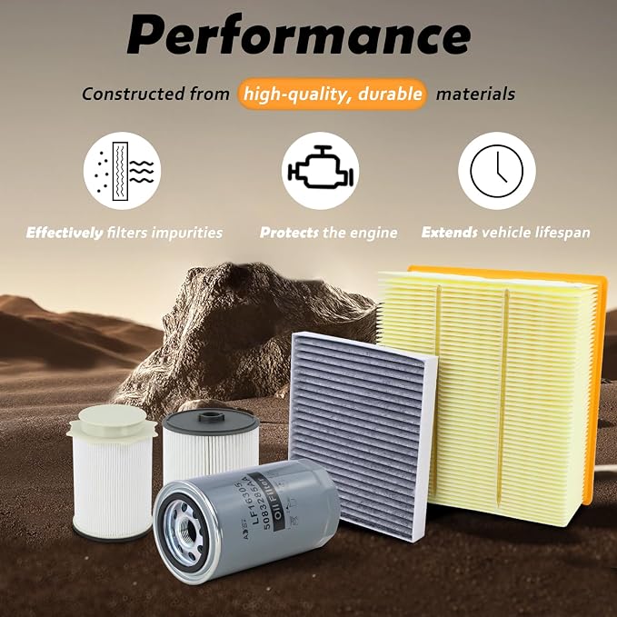 Fuel Filter Water Separator and Oil/Air Filter Set Fit - Image 5