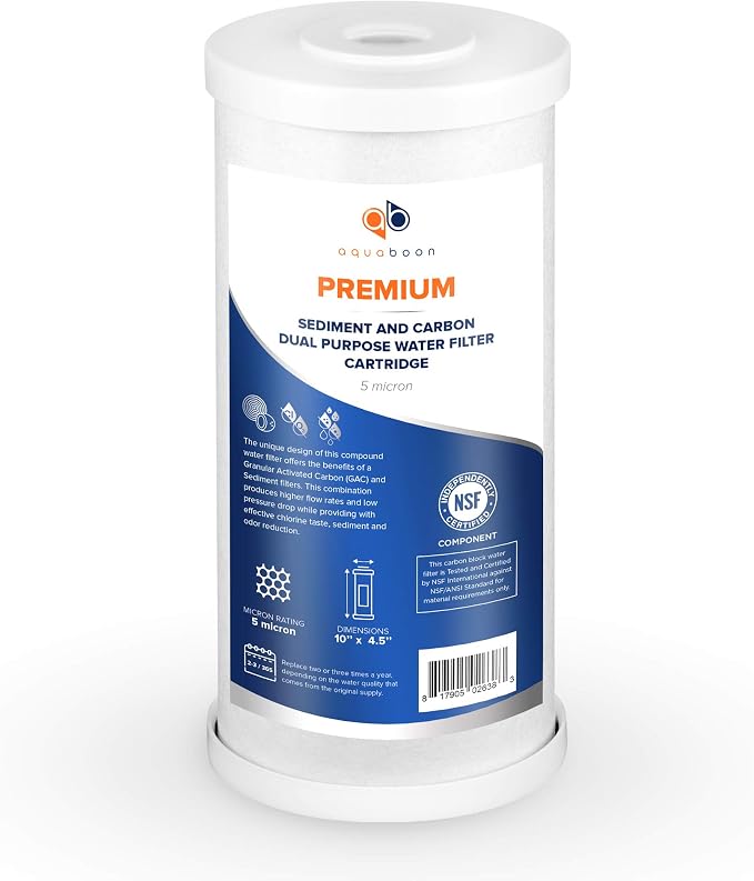 Aquaboon 5 Micron 10 x 4.5 Whole House Water Filter Replacement Cartridge - Image 8
