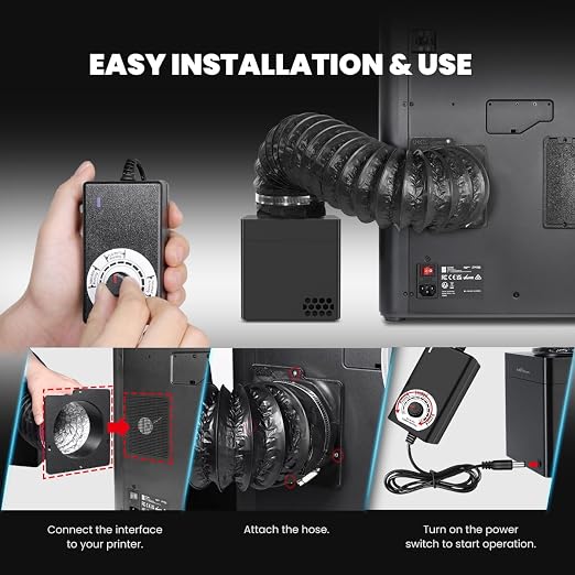 3D Printer Filtration System for Bambu Lab P1S/X1C, HEPA H13 & Carbon Air - Image 6