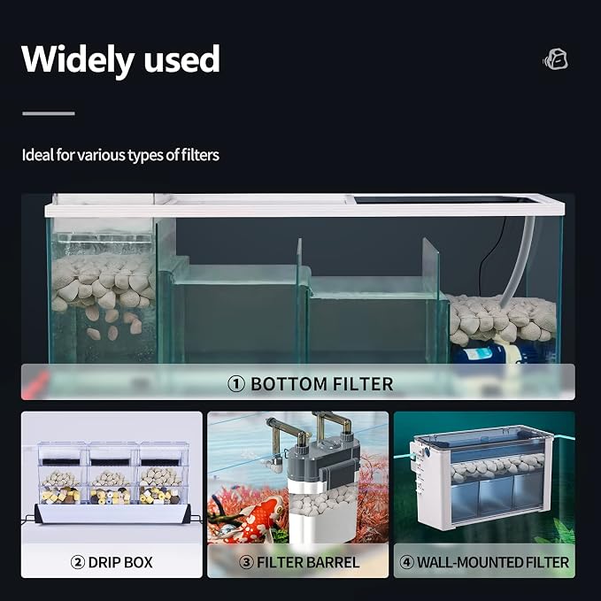 UPETTOOLS Aquarium Biological Filter Media, 1.2 Inch Floating Ceramic Bio Media - Image 7