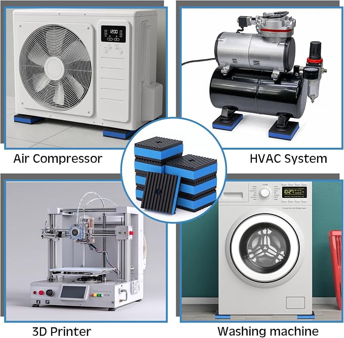 8 Pcs Anti Vibration Pads for Washing Machine Rubber Vibration Isolation Pads - Image 6
