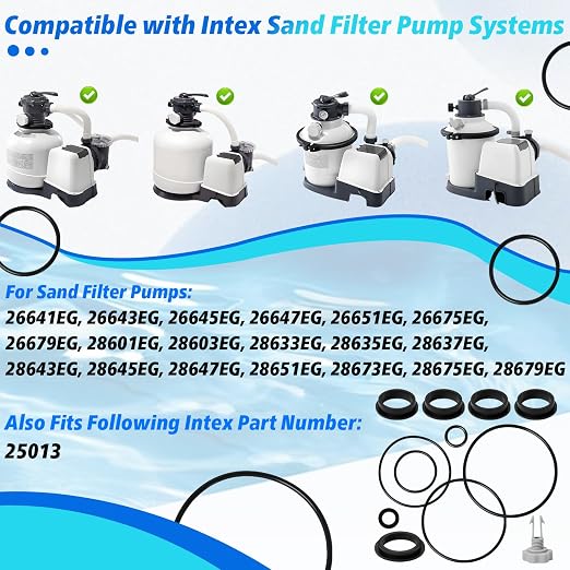 Sand Filter Pump O-Ring Replacement Kit - Image 5